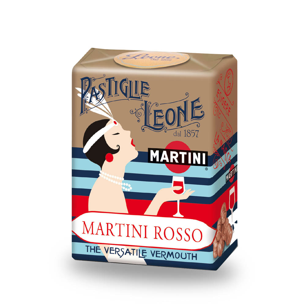Leone Pastillen Martini 30 g - Pastiglie Martini Rosso online kaufen bei Kaffee Rauscher