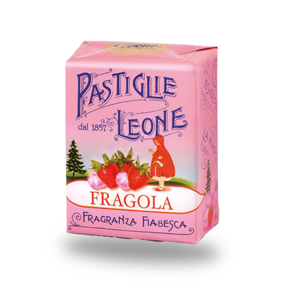 Leone Pastillen Erdbeere 30 g - Pastiglie Fragola online kaufen bei Kaffee Rauscher