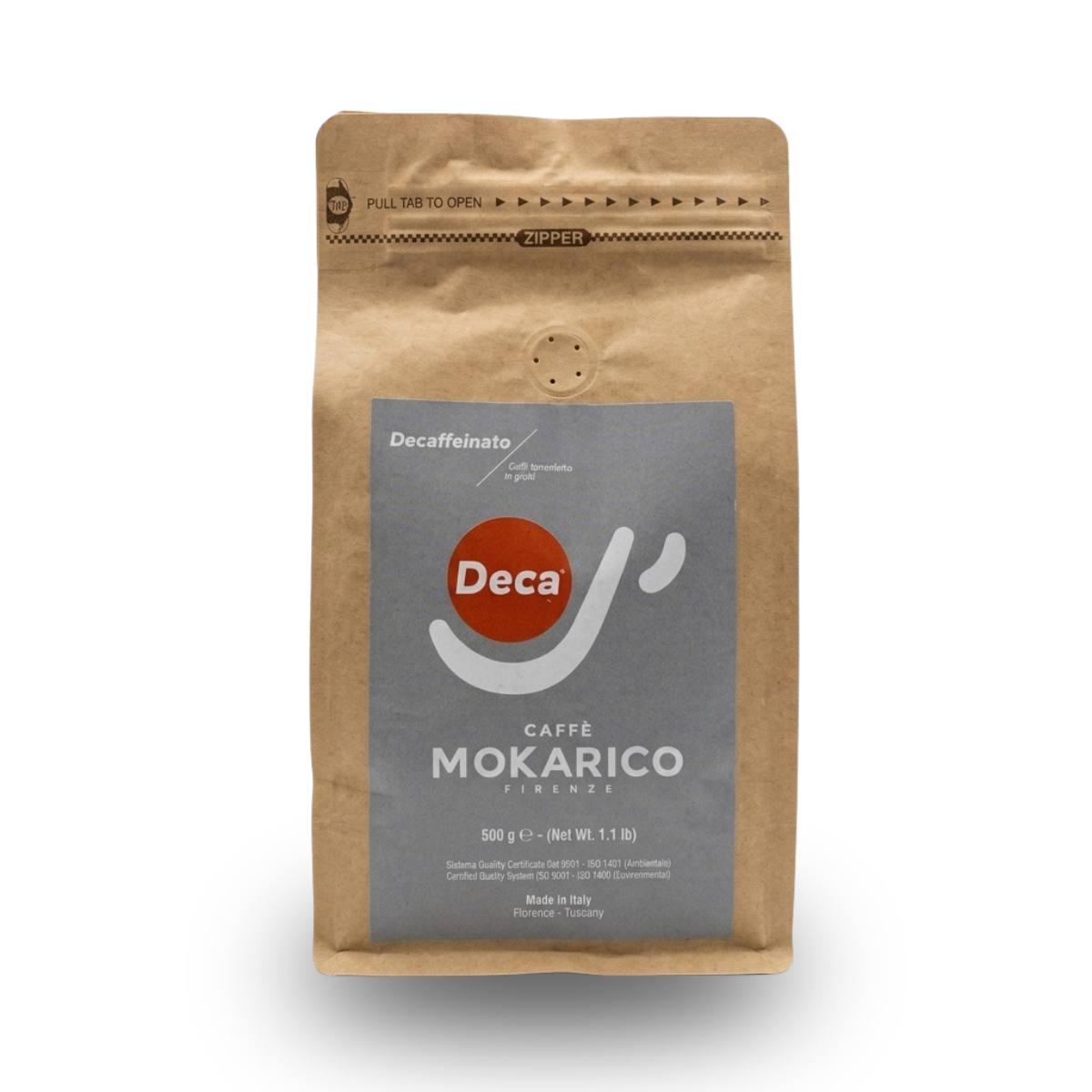Mokarico Deca Espresso entkoffeiniert 500g Bohnen