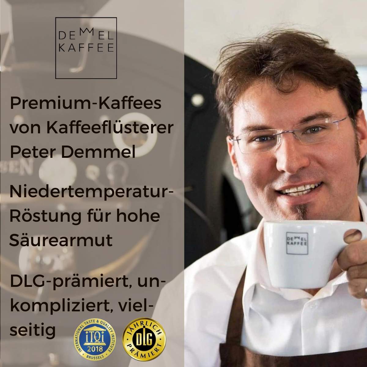 Demmel Kaffee Vienna Café Crème 1000g Bohnen