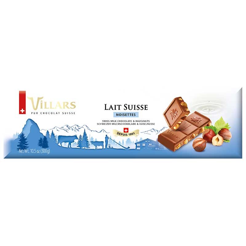 Villars Lait Noisettes Milchschokolade mit Haselnüssen 300 g kaufen bei Kaffee Rauscher 