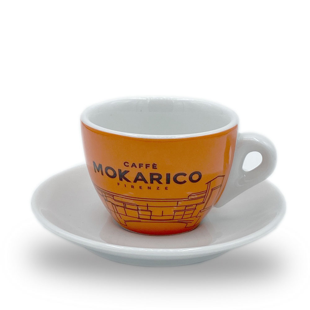 Caffè Makorico Kaffeetasse Cappuccinotasse orange online kaufen