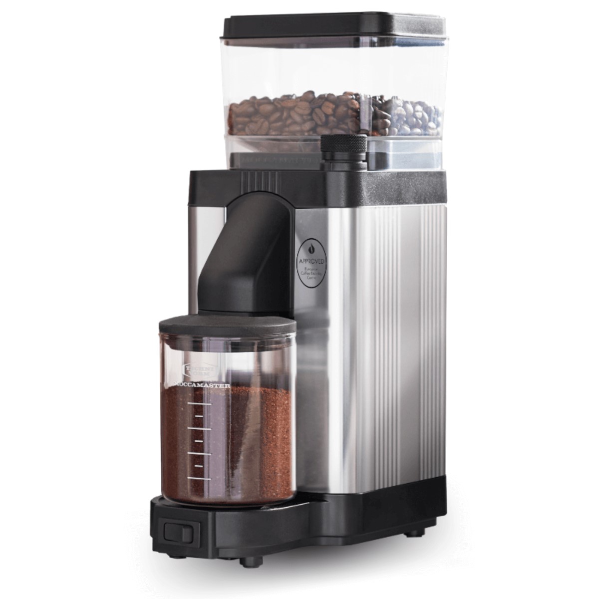 Moccamaster KM5 Kaffeemühle Silber poliert online kaufen bei Kaffee Rauscher