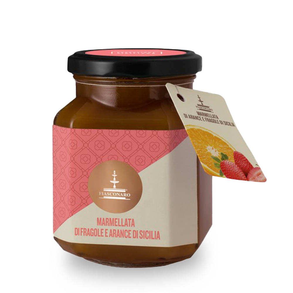 Fiasconaro Marmellata di Fragole e Arance di Sicilia - 360 g online kaufen bei Kaffee Rauscher