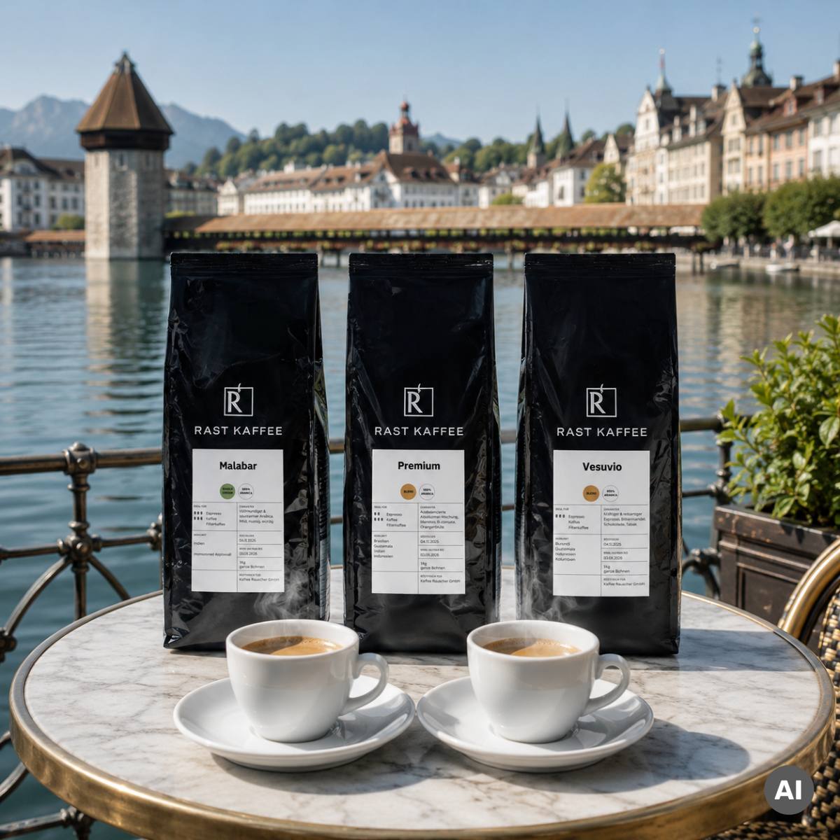 Rast Kaffee Bologna Bio Fairtrade Espresso 1000g Bohnen