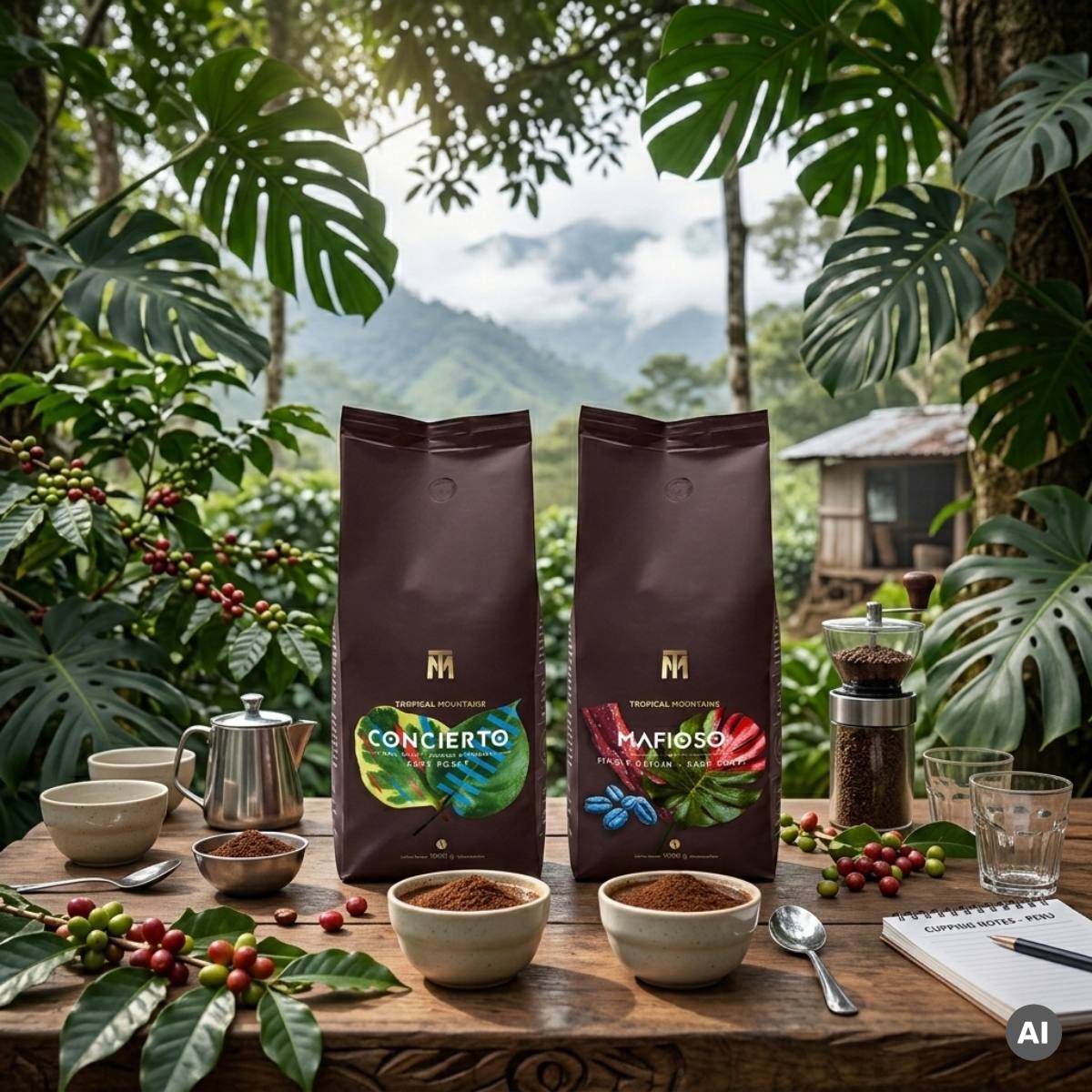 Tropical Mountains Colombiano Medium Roast 1000g Bohnen
