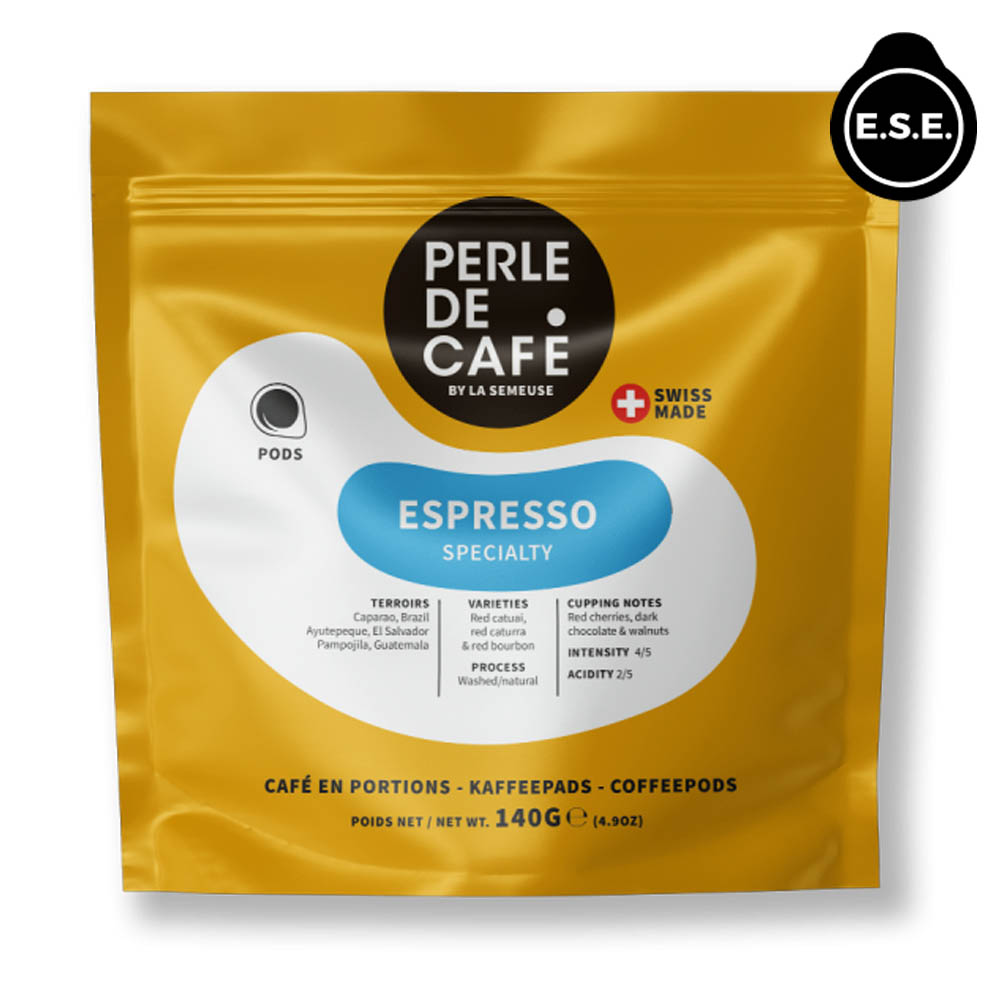 Perle de Café by La Semeuse Espresso Specialty ESE Pads 20 Stück ohne Alu-Umverpackung bei Kaffee Rauscher