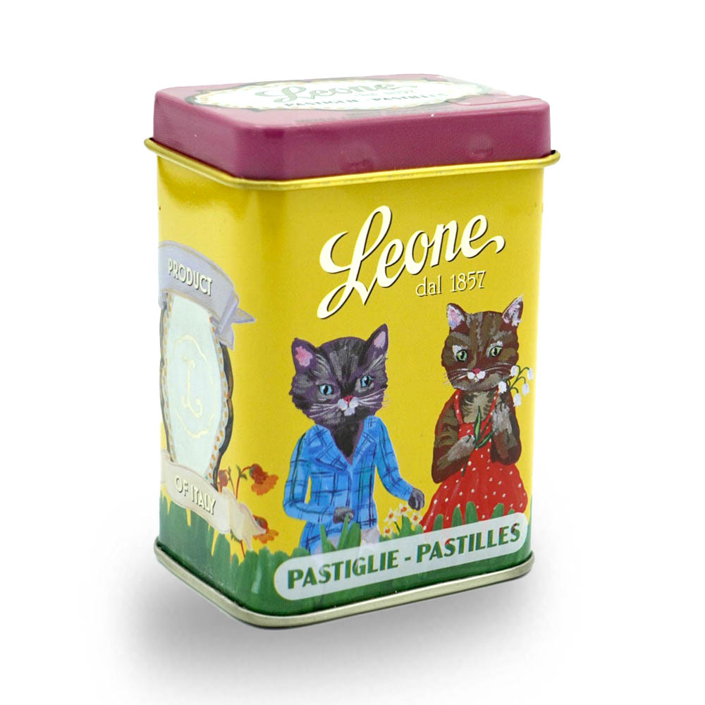 Leone Pastillen gemischte Früchte 45 g Dose Nathalie Lété "Avec Amour" online kaufen bei Kaffee Rauscher