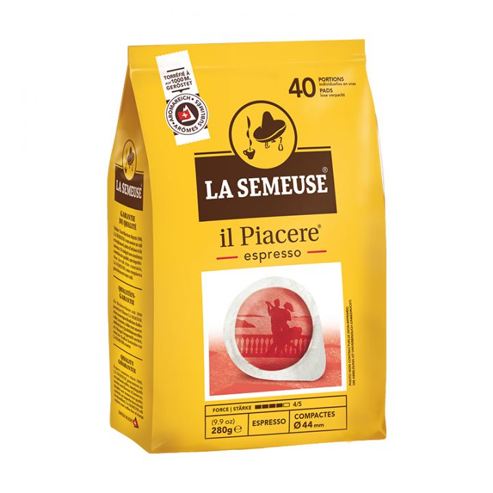La Semeuse Il Piacere Espresso ESE Pads 40 Stück ohne Alu-Umverpackung