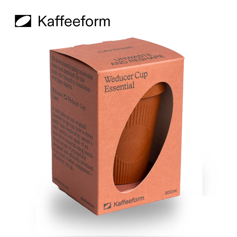 Kaffeeform Weducer Cup Cayenne - To Go Becher aus Kaffeesatz - 300ml