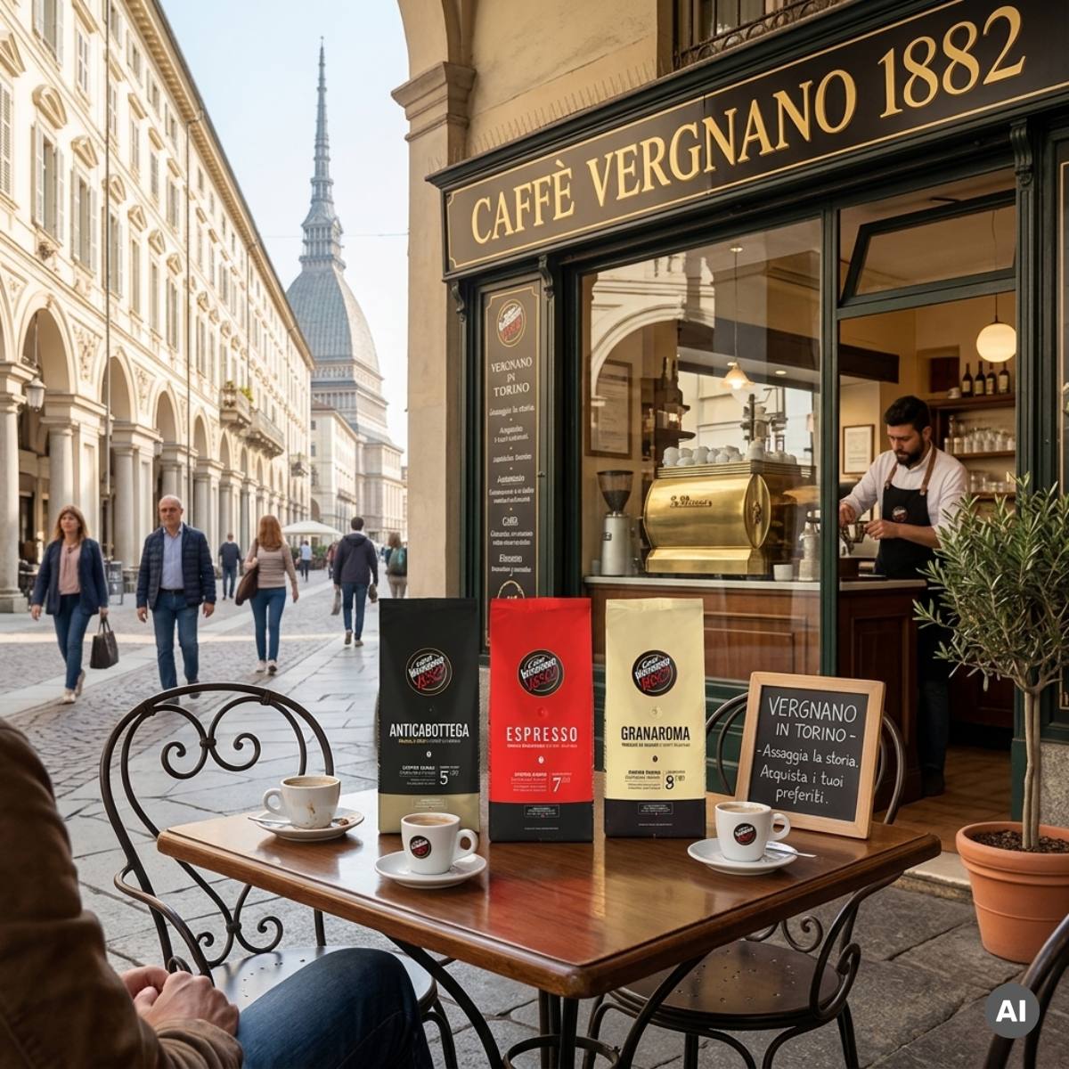 Caffè Vergnano 1882 Granaroma Espresso 1000g Bohnen