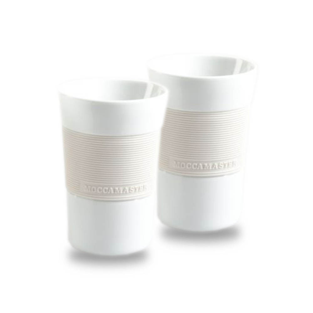 Moccamaster Porzellan Kaffeebecher Weiss 2 Stück online kaufen bei Kaffee Rauscher