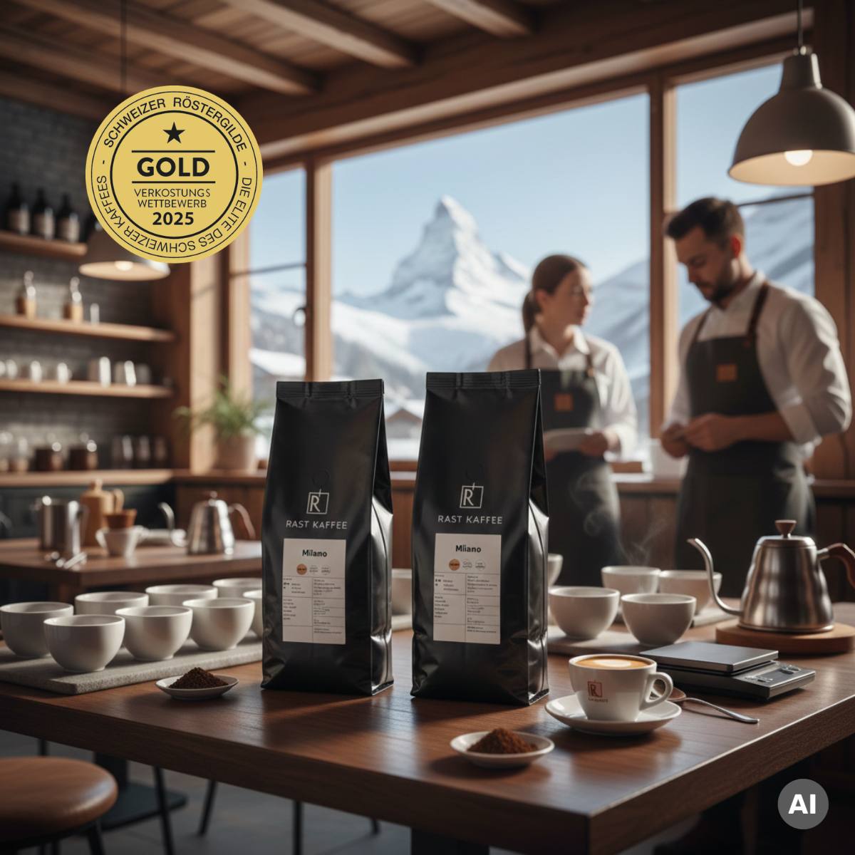 Rast Kaffee Milano Espresso 1000g Bohnen