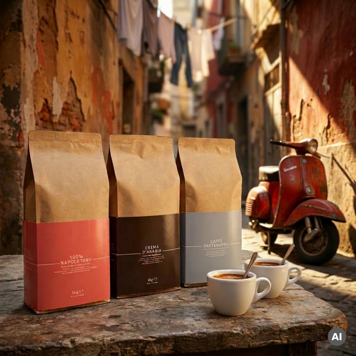 Nurri Espresso 100% Napoletano rosso 1000g Bohnen
