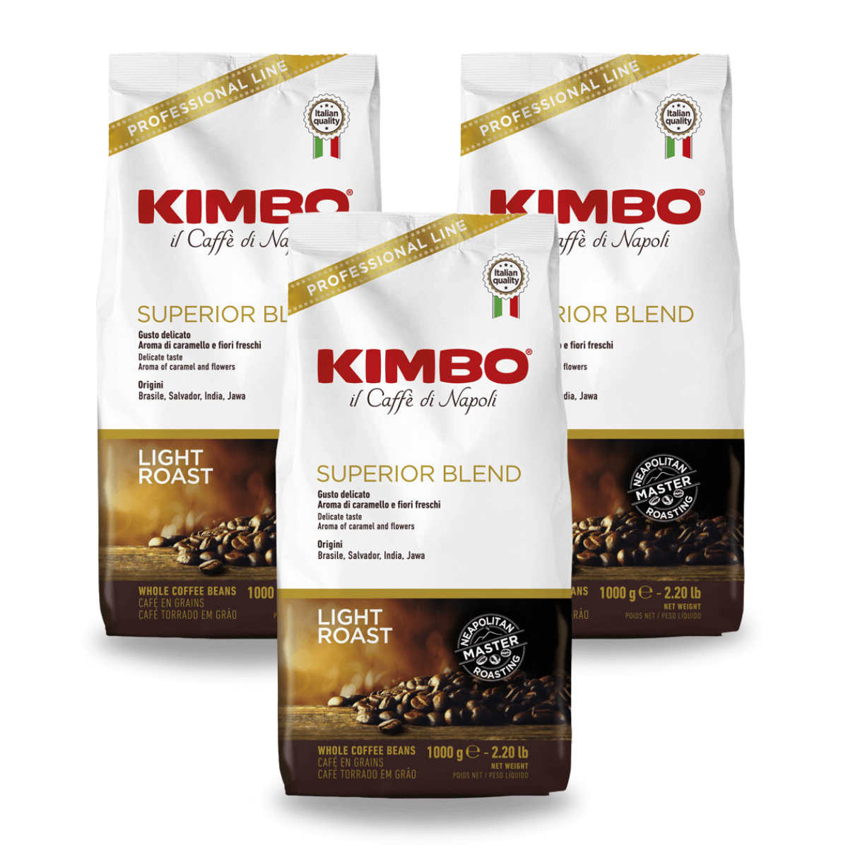 Kimbo Superior Espresso Blend 3 x 1000g Bohnen AKTION