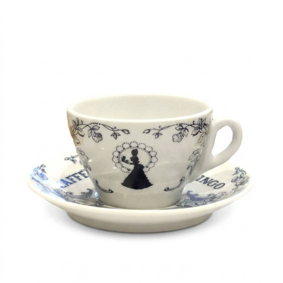 Caffè Mingo Cappuccinotasse im Vintage-Design