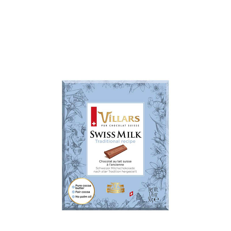 Villars Pure Lait Milchschokolade 50 g online kaufen beim Kaffee Rauscher