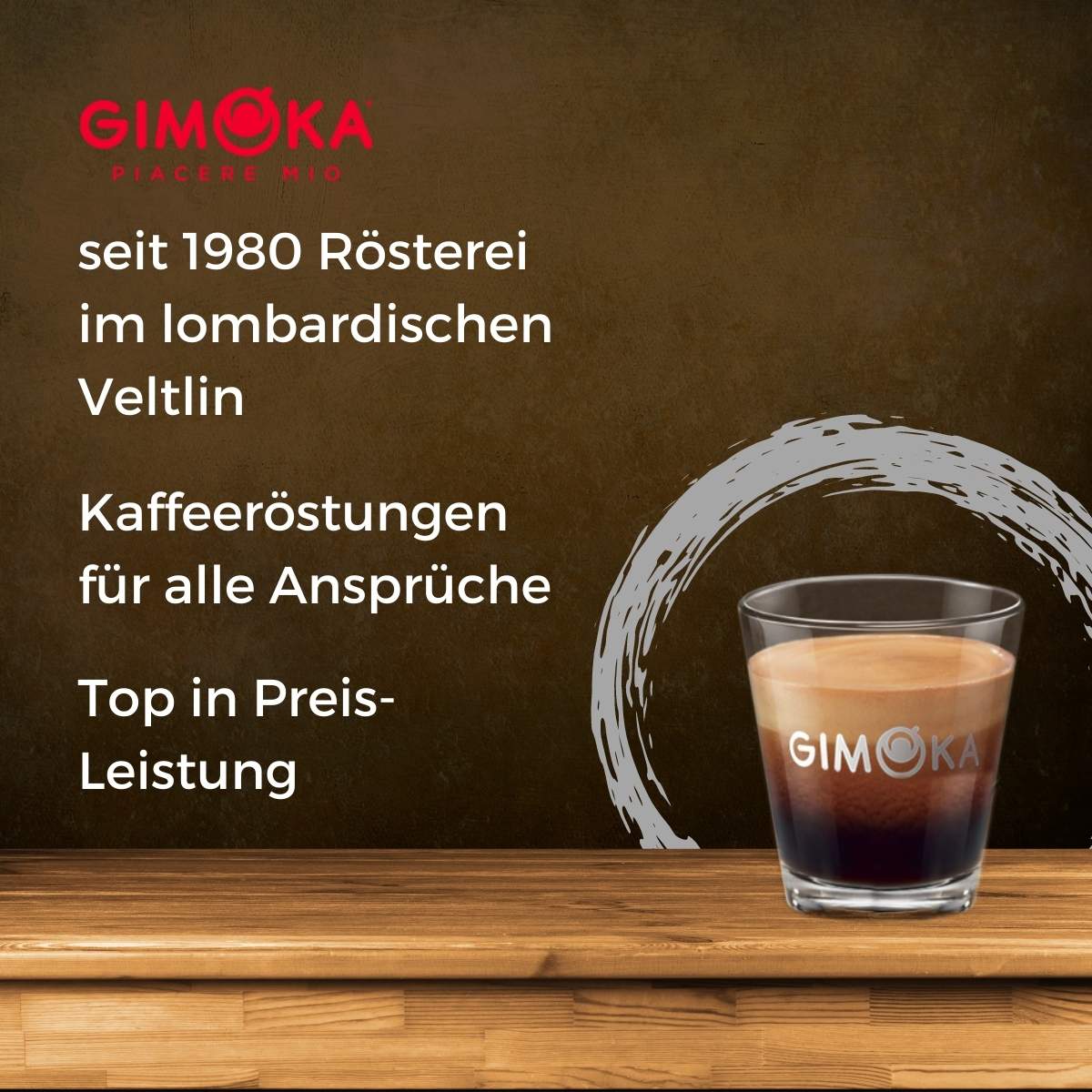 Gimoka Dulcis Vitae Espresso 1000g Bohnen